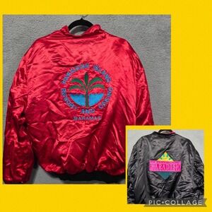 Vintage Exclusively Paradise Island Resort Bahamas Bomber Jacket Master Apparel